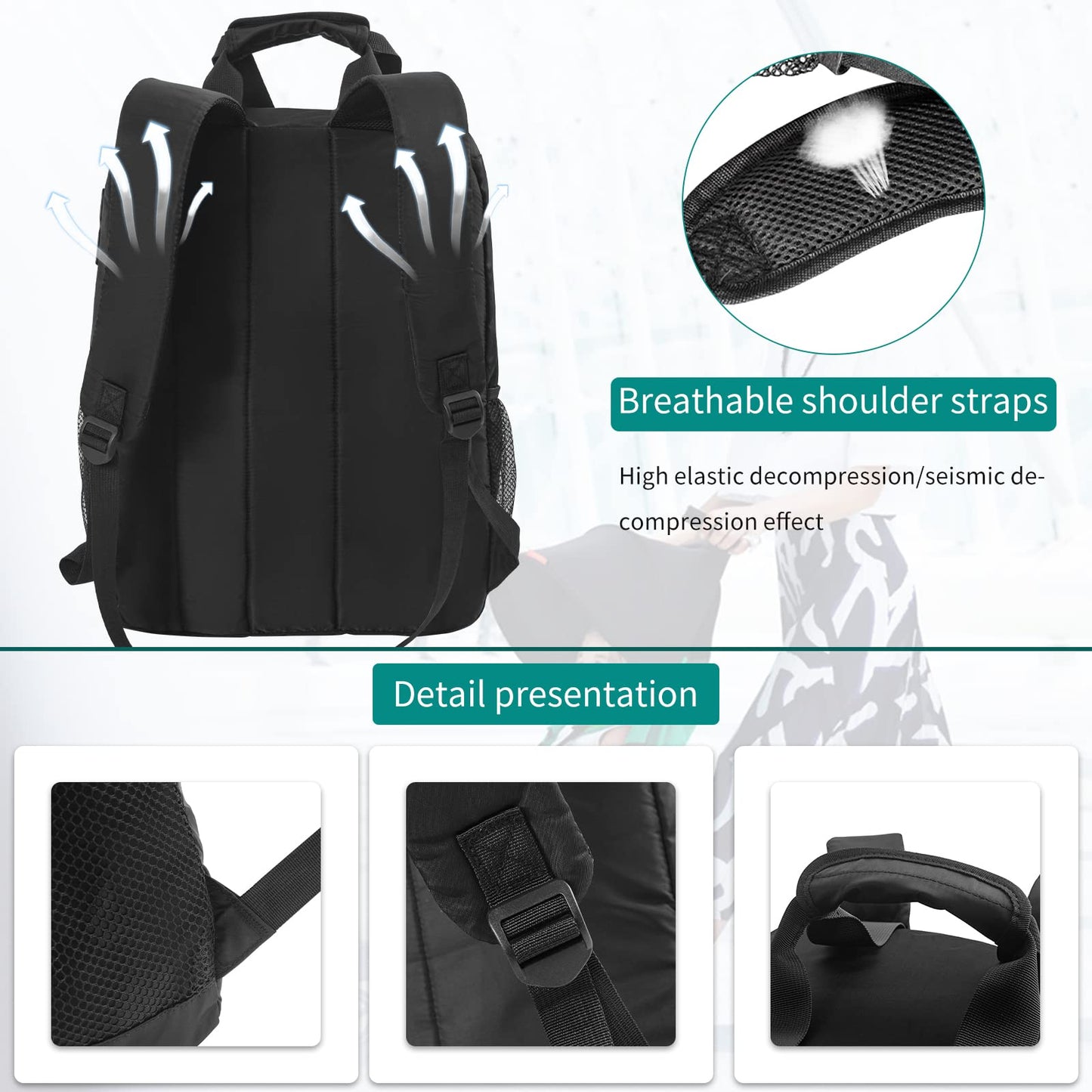 Akozlin Foldable Stroller Travel Bag Backpack 14.2''X8.7''X20.5''Compatible With Gb Pockit+ All City/Gb Pockit Air All Ter