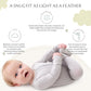 Soft Bamboo Viscose Footies, 2-Way Zipper, Unisex, 6-9 Months, Light Gray, 95% Viscose From Bamboo, 5% Spandex - Imported