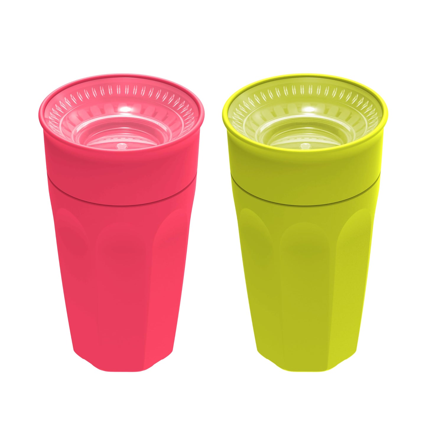 Dr. Browns Milestones Cheers 360 Training Cup for Toddlers & Babies, Leak-Free Sippy Cup, Pink & Turquiose, 10 oz/300mL, 2 Pack