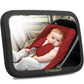 Large Shatterproof Baby Car Mirror - Safety Baby Car Seat Mirror - Baby Car Mirror For Back Seat Rear Facing Infant - Carseat Mi