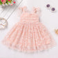 1St Birthday Girl Dress Outfit Baby Boho Floral Tulle Dress Sleeveless Spaghetti Straps Princess Tutu Dress Toddler Cake Smash P