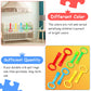 8 Pieces Baby Pull Up Rings For Playpen Baby Crib Pull Ring Baby Walking Exercises Assistant Rings Bed Bed Stand Up Ring Hanging