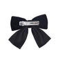 Deeka 2 Pcs 4' Hand-Made Velvet Hair Bows Alligator Clips Hair Accessories For Little Teen Toddler Girls Kids Set Of 2 -Black