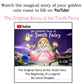 Liphontcta Gold Tooth Fairy Coin Gift Keepsake With Tooth Fairy Story Video For Boys And Girls With Velvet Pouch