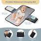 Momuvo Diaper Bag Backpack, Quilted Baby Bag With Changing Pad & Stroller Straps & Pacifier Case, Large Travel Diaper Bags For M