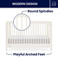 Delta Children Babygap Wren 4-In-1 Convertible Crib Greenguard Gold Certified, Antique White