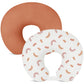 Wimist Nursing Pillow Covers 2 Pack, Muslin Nursing Cover For Breastfeeding Pillows, Comfortable For Baby Girls And Boys (Brick