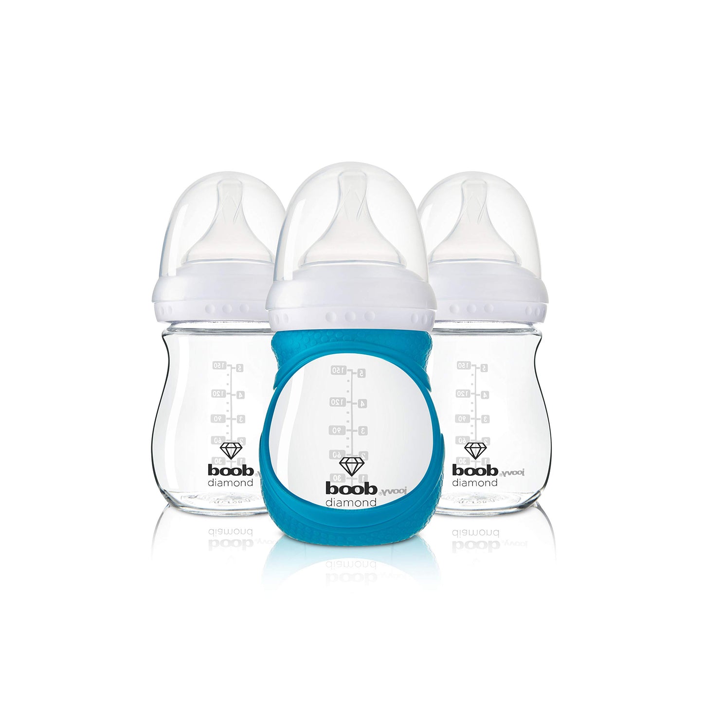 Joovy Boob Diamond 5 Ounce 3 Piece With Turq Sleeve, 1.21 Pounds
