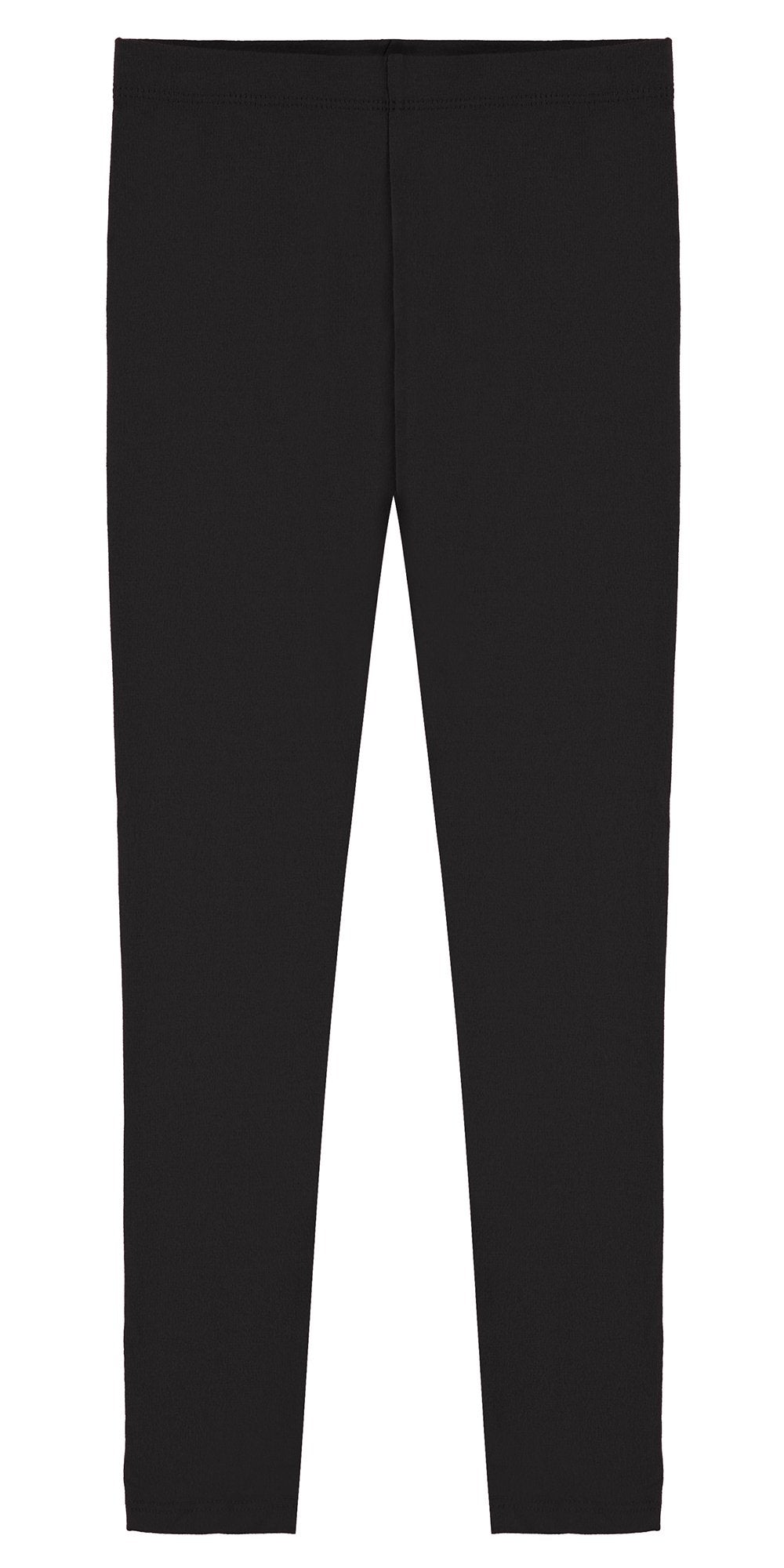 Popular Big Girls Cotton Ankle Length Leggings  Black  10