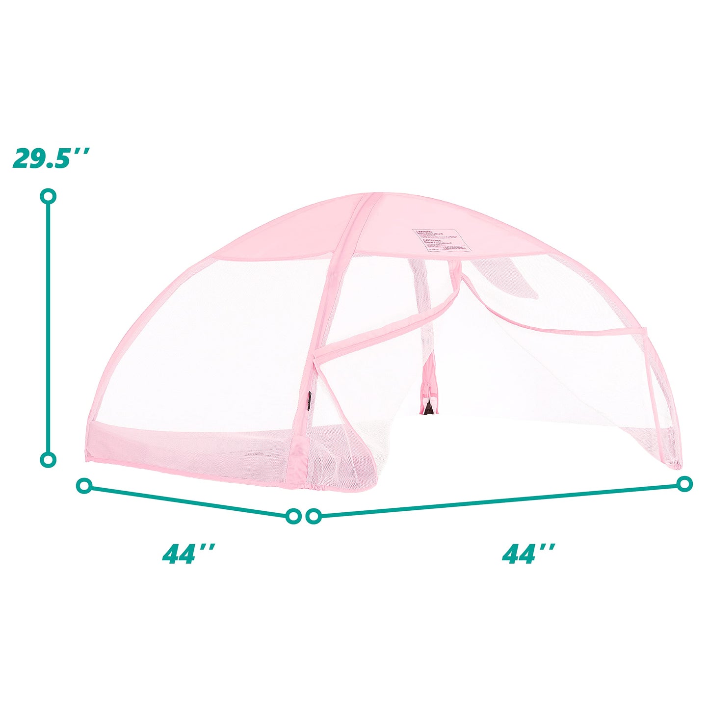 Dream On Me Canopy For Ziggy Playpen Pink/Instant Shade/Attaches Easily/Half Mesh Half Fabric Design/Complete Airflow & Visibili