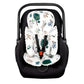 Caruili 2-In-1 Baby Carseat Head Support, Infant Car Seat Insert For Newborn Girls Boys, Extra Soft Baby Support Pillow For Cars