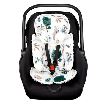 Caruili 2-In-1 Baby Carseat Head Support, Infant Car Seat Insert For Newborn Girls Boys, Extra Soft Baby Support Pillow For Cars