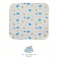 Spasilk Washcloth Wipes Set For Newborn Boys And Girls, Soft Terry Washcloth Set, Pack Of 20, Blue Elephant