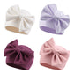 Newborn Baby Girl Hat Cotton Baby Bow Beanie Spring Infant Hats For Girls 0-6Months (Whiteskin Pinklight Purpledeep Purple, Pree