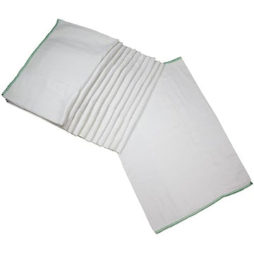 Osocozy - Indian Cotton Prefolds (Dozen) - Soft And Absorbent Baby Diapers Made Of 100% Indian Cotton - 17.5'X23', Fits 30-45