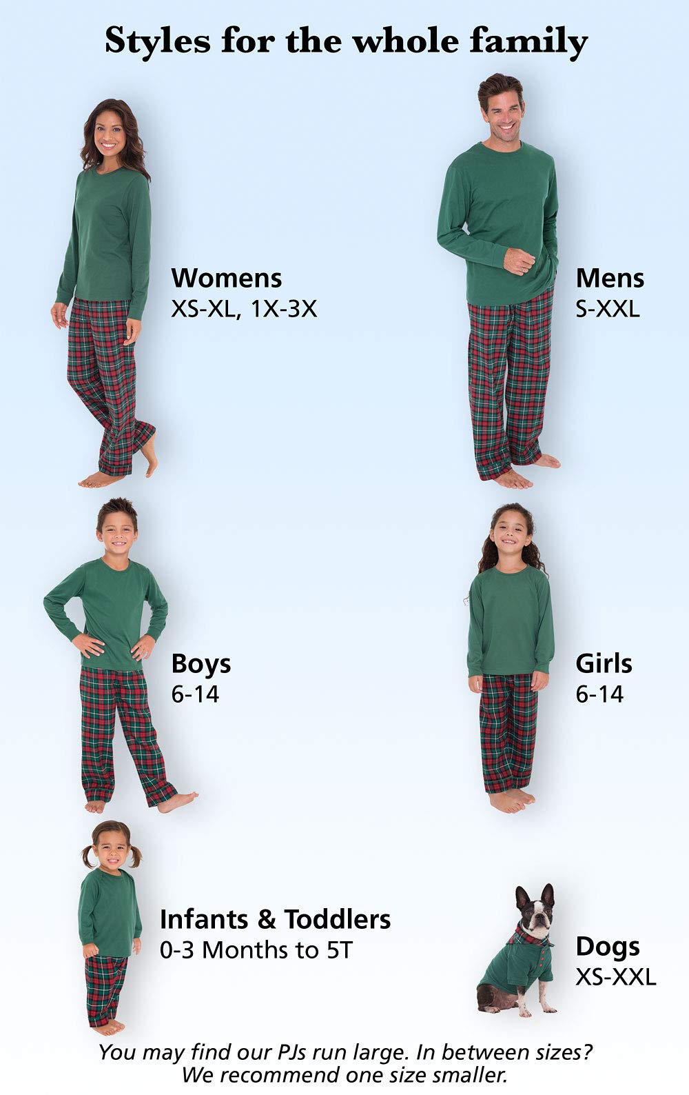 Pajamagram Christmas Pajamas For Family, Red & Green Plaid, Baby 18M