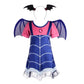 Dressy Daisy Toddler Girls Dress Up Boo-Tiful Halloween Costume Fancy Party Vampire Outfit Set with Headband Wings Size 2T to 3T