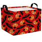 BOAMAU Large Halloween Themed Candy Gift Basket for KidsTrick or Treat Storage Bin Girls Boys Room D  cor (Red Cute Pumpkin Bat)