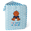 Baby Photo Album Gift (Blue - Black Baby Boy)