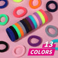 Ygdz Cotton Mini Hair Ties And Ponytail Holders Set For Toddlers And Kids: 300Pcs Seamless Elastic Multicolor Bands, Hair Access