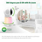 Leapfrog Lf1726Fhd Baby Monitor, 5.5' 1080P Screen, Up To 2500 Ft Range, Pan-Tilt-Zoom, Night Light, Color Night Vision, Soothin