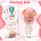 Pbooo Magic Dancing Octopus Toy, Electric Crawling with LED Lights and Music, Rechargeable Music Squid Baby Toy for 3-6 Year Old
