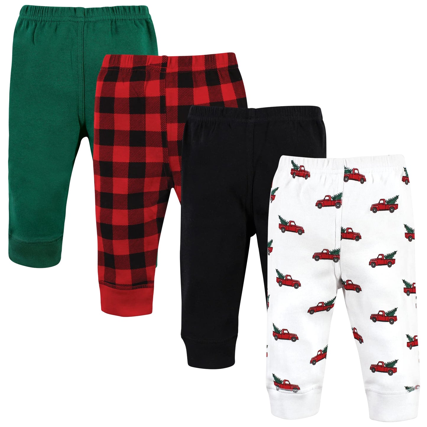 Hudson Baby Unisex Baby Cotton Pants And Leggings, Christmas Tree Truck, 18-24 Months