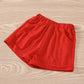 Hipea Toddler Cirl Clothes Summer Outfits Ruffle Camisole Fruit Tops And Casual Shorts 2-Piece Girls Clothes (Red-Apple, 2-3T)