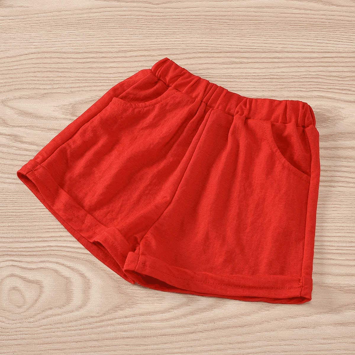 Hipea Toddler Cirl Clothes Summer Outfits Ruffle Camisole Fruit Tops And Casual Shorts 2-Piece Girls Clothes (Red-Apple, 2-3T)