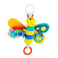 Lamaze Freddie the Firefly Clip On Car Seat and Stroller Toy - Soft Baby Hanging Toys - Baby Crinkle Toys with High Contrast Col