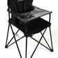 Ciao! Baby Portable High Chair For Travel, Fold Up High Chair With Tray, Black