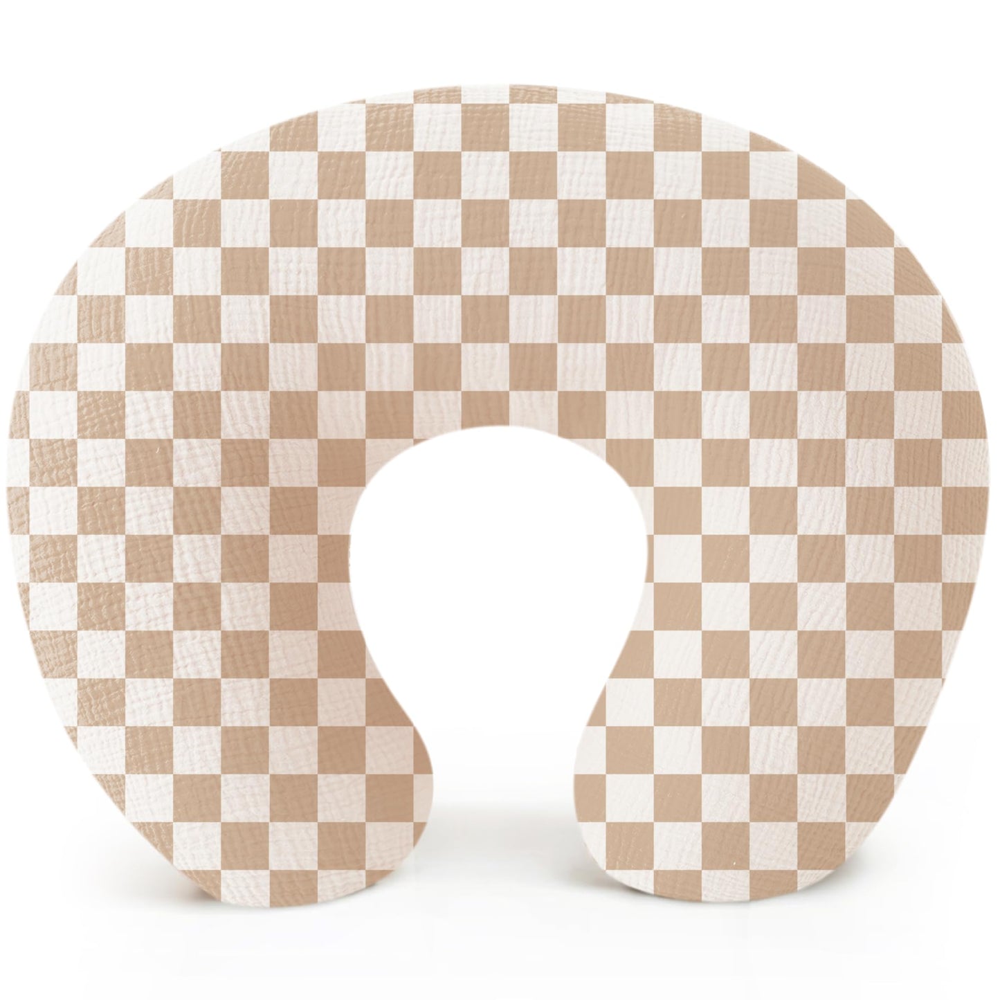 Konssy Muslin Nursing Pillow Covers, 100% Cotton Soft & Adorable Covers for Breastfeeding Pillows, Slipcovers for Newborn Baby B