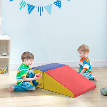 Soozier 2 Piece Climb And Crawl Activity Play Set Soft Secure Foam Playset For Toddler Preschooler Indoor Play Equipment Baby Le