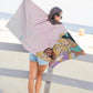 Disney Princess Kids Bath Pool Beach Towel - Super Soft & Absorbent Moana, Cinderella, Jasmins & Rapunzel 100% Cotton Towel, Mea