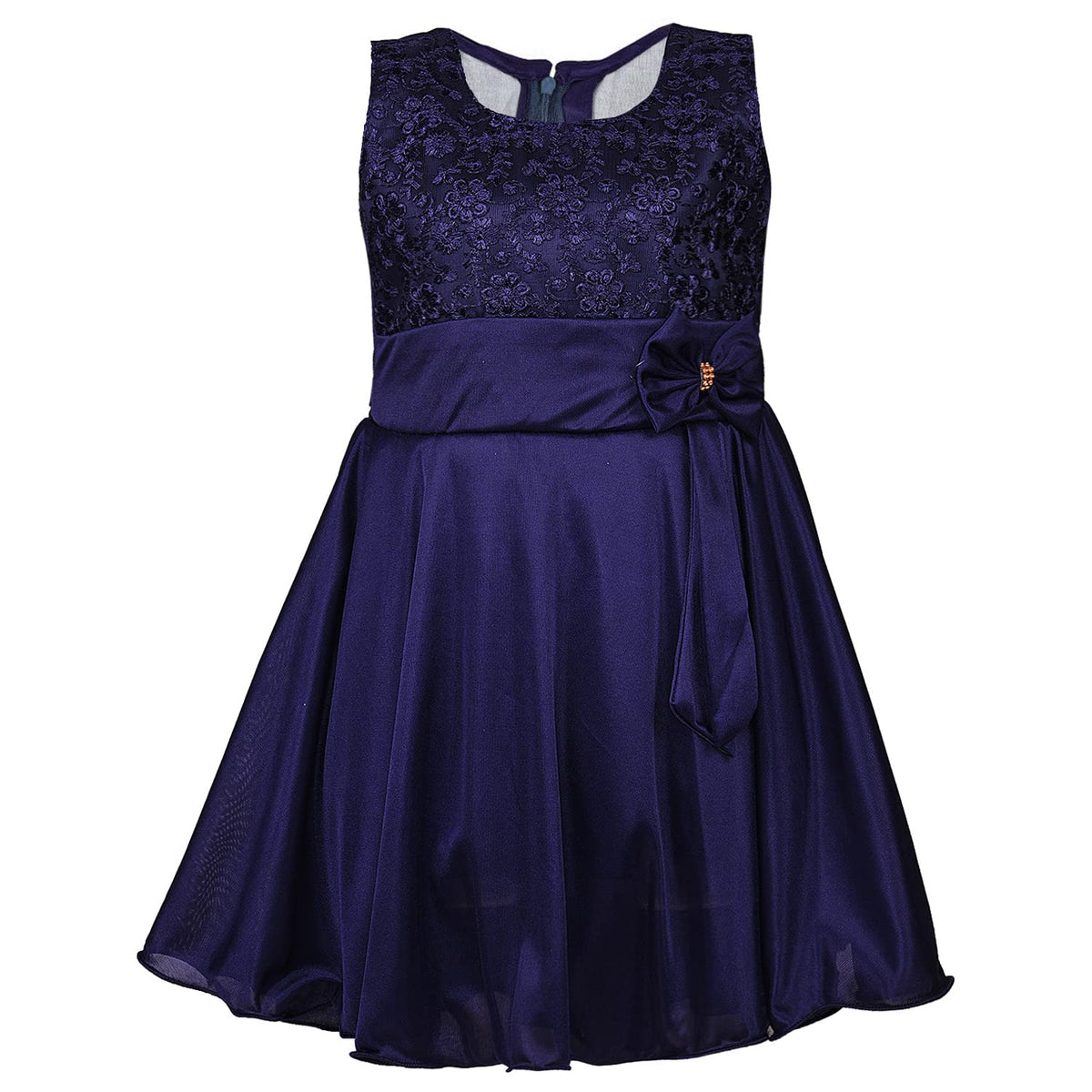Wish Karo Baby Girls Dress Frock(Fe2644Nbnw_Navy Blue_1824Mths)
