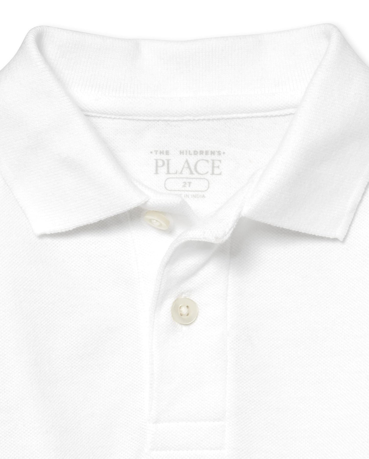 The Childrens Place Baby Boys and Toddler Boys Short Sleeve Pique Polo, White, 12-18 MONTHS
