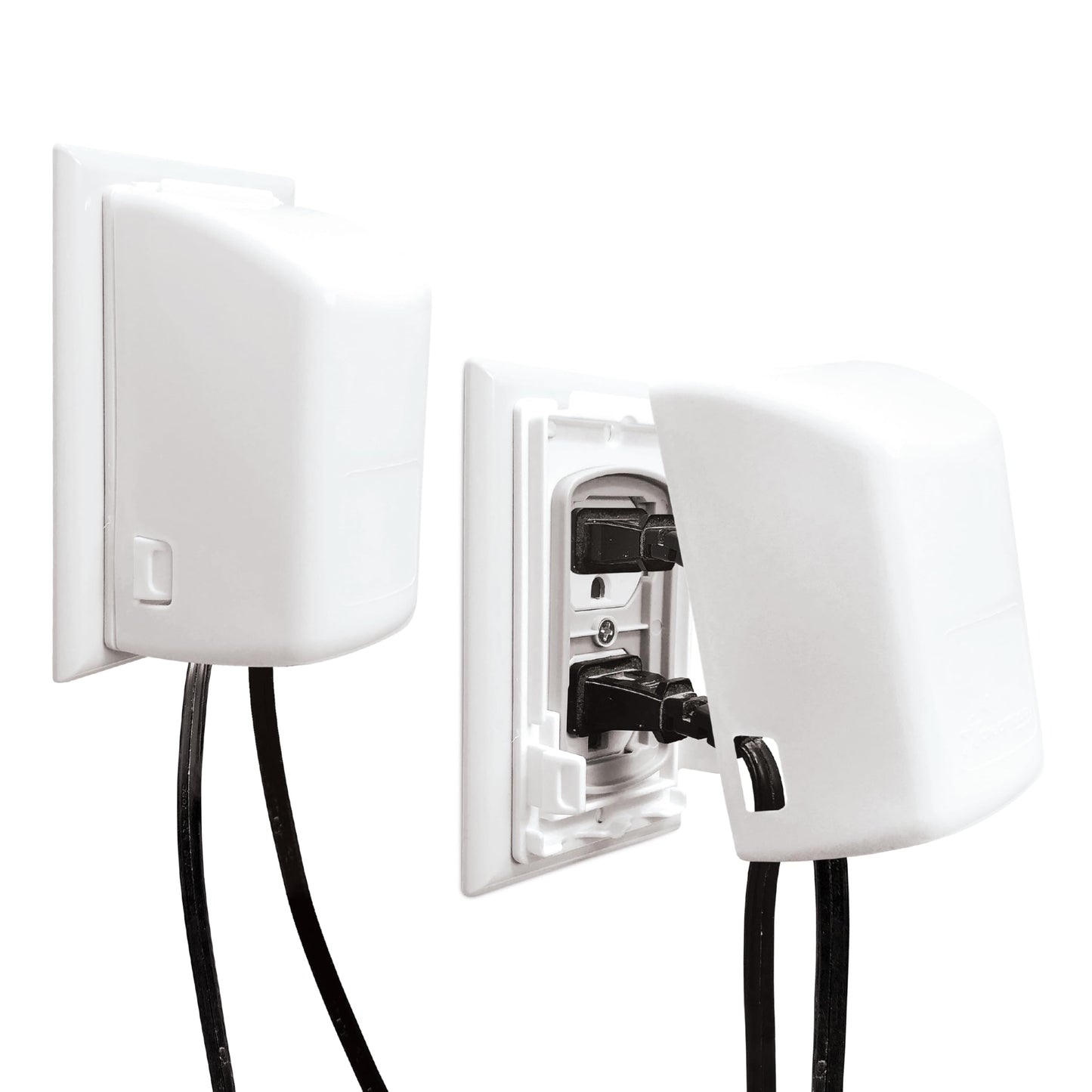 Dreambaby Dual Fit Outlet Cover Box - Baby Safety Outlet Cover for Standard & Decora Plugs - Child Proof Electrical Outlet Plugs