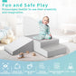Todiby Foam Blocks Climbing For Kids: Toddler Toys For Indoor And Outdoor Fun - Soft Pu Leather Play Structure For Crawling And