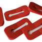 Vadiff Silicone Gas Stove Child Safety Knob Locks  Oven Knob Guard (5Pk)(Red)