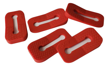 Vadiff Silicone Gas Stove Child Safety Knob Locks  Oven Knob Guard (5Pk)(Red)