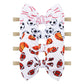 Yanjie Baby Girls Hairband - Set Of 4 Pcs Football, Basketball, Soccer, Rugby Nylon Baby Headbands For 0-6 Months Newborn Infant
