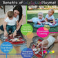 Lala Lou Kids Tummy Time Mat Premium Inflatable Big Red Barn Farmer Toy Tummy Time Water Mat With Stimulation Toys Promoting Mus