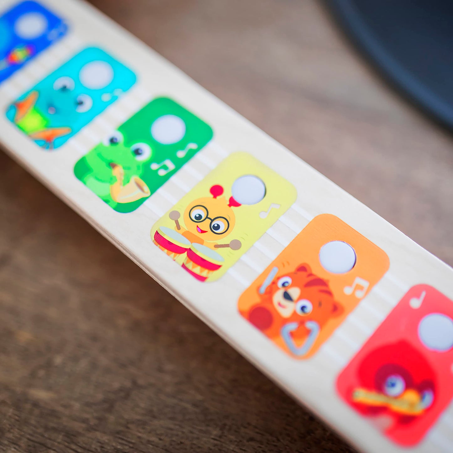 Baby Einstein Together in Tune Guitar Safe Wireless Wooden Musical Toddler Toy, Magic Touch Collection, Age 6 Months+
