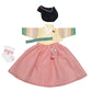 100 Day Birth Korea Baby Girl Hanbok Traditional Dress Outfits Celebration Party Yellow Peach Set