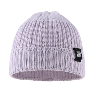 Simple Knitted Baby Beanie Hip-Hop Boys Winter Hat Toddler Kids Bonnet For Girls 0-5Y (3Pcs-O,S)