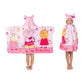 Franco Peppa Pig Kids Bath/Pool/Beach Soft Cotton Terry Hooded Towel Wrap, 24 In X 50 In, Large
