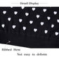Boboyoyo Girls Sweaters Cotton Kids Heart Sweater Valentine Holiday Pullover Teen Clothes Crew Neck Knit Top Long Sleeve Black