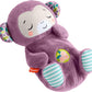 Fisher-Price Baby Toy Soothe n Snuggle Purple Monkey Plush Portable Sound Machine with Breathing Motion & Lights for Newborns Ag