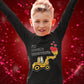 Tractor & Digger Toddler Boys Valentines Shirt Heart Dab Funny Valentine'S Day Kids Long Sleeve T-Shirt For Toddlers 5T Black