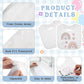 Toulite 50 Pcs White Bibs For Baby Washable Reusable Waterproof Feeder Bibs Cotton Baby Bibs With Double Sided Design For Fabric